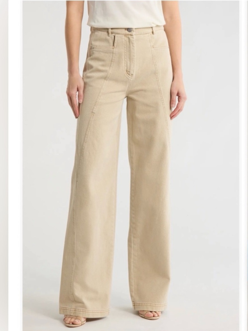 BOSS Wide-Leg Marlina Utility Pants in Rust Copper Size 6 NWT